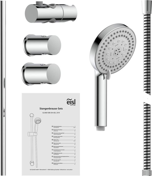Image du produit Eisl STORM Ensemble de douche à barres (7 Types de jets)