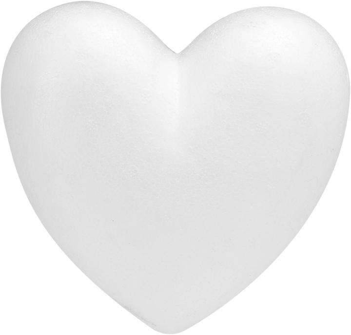 Actual product image Glorex Styrofoam heart flat 9/2 cm 2pcs