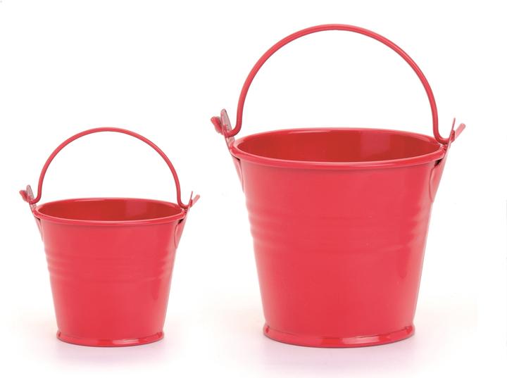Immagine prodotto Glorex Secchio di metallo 8x7cm rosso