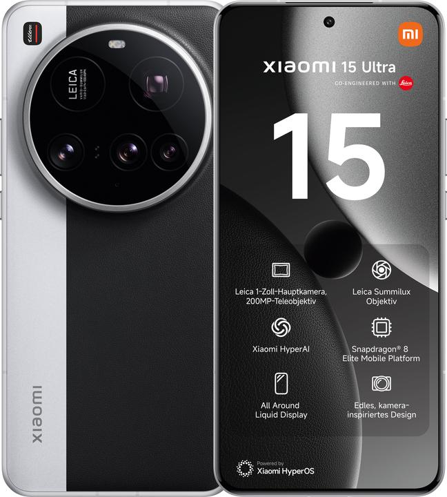 Xiaomi 15 Ultra (512 Go, Argent Chrome, 6.73", Double SIM, 50 Mpx, 5G)