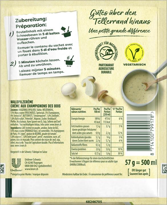 Produktbild Knorr Waldpilzcrème