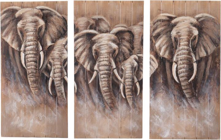 Image du produit Schubiger Éléphant en bois 3 pièces H : 118 cm