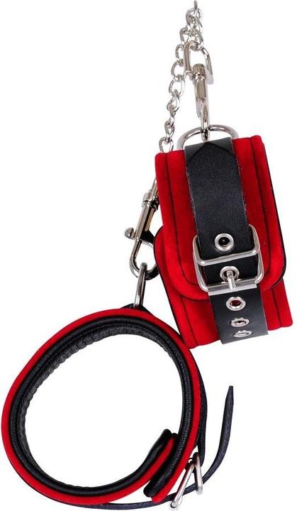 Actual product image Zado Wild Thing leather ankle cuffs red