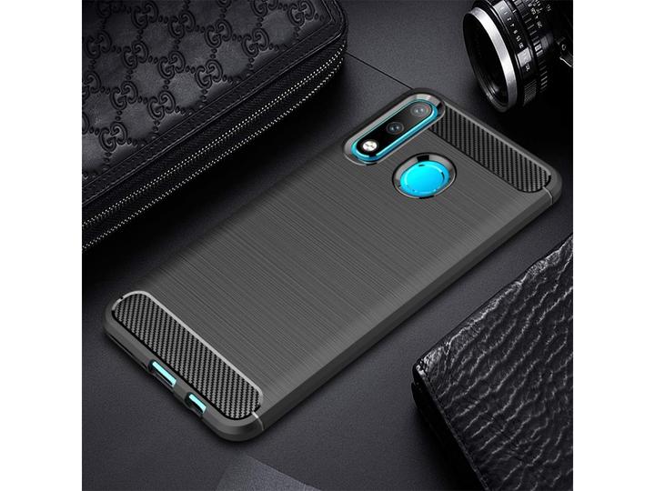 Immagine prodotto Screenguard Huawei P30 Lite Cover Carbon Brushed Soft TPU (Huawei P30 Lite)