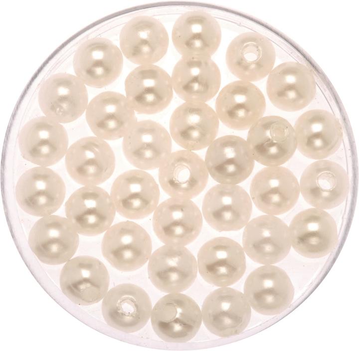 Actual product image Glorex Decorative beads 75 g 10mm white