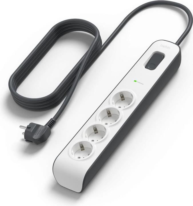 Actual product image Belkin Steckdosenleiste 4-fach 2 Meter Netzkabel BSV400vf2M-V2 (4 x, 2 m)