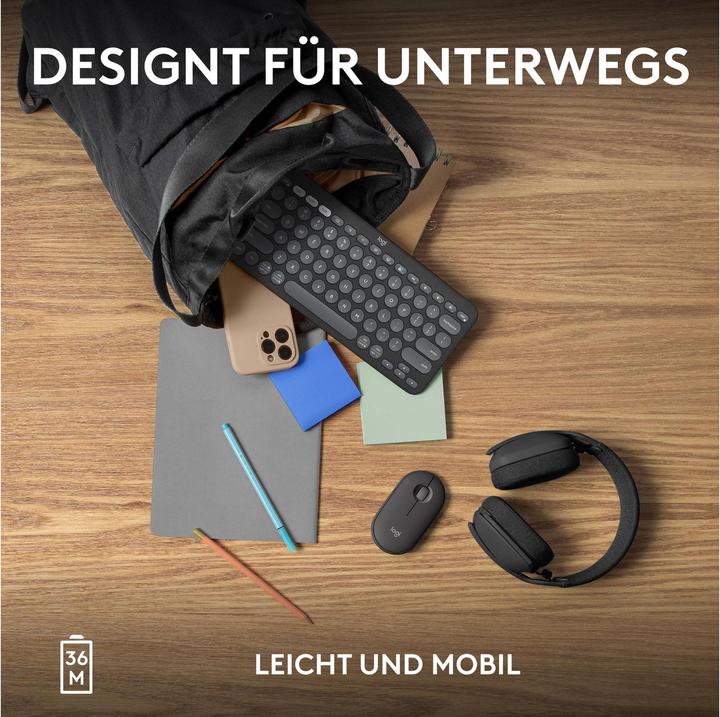 Produktbild Logitech Pebble Keys 2 K380S (CH, Kabellos)