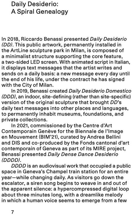 Image du produit Daily Dense Dance Desiderio (DDDD) (Anglais, Français, Riccardo Benassi, 2023)
