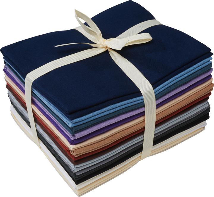 Image du produit Stafil Paquet de tissu XXL Patchy Uni "lavande-brun-naturel-blanc", 17 boutures à 45 x 55 cm