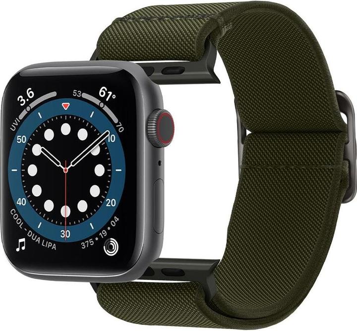 Produktbild Spigen Fit Lite Band für Apple Watch Series 42, 44, 45, 49 mm - khaki (42 mm, 44 mm, 45 mm, 49 mm, Nylon)