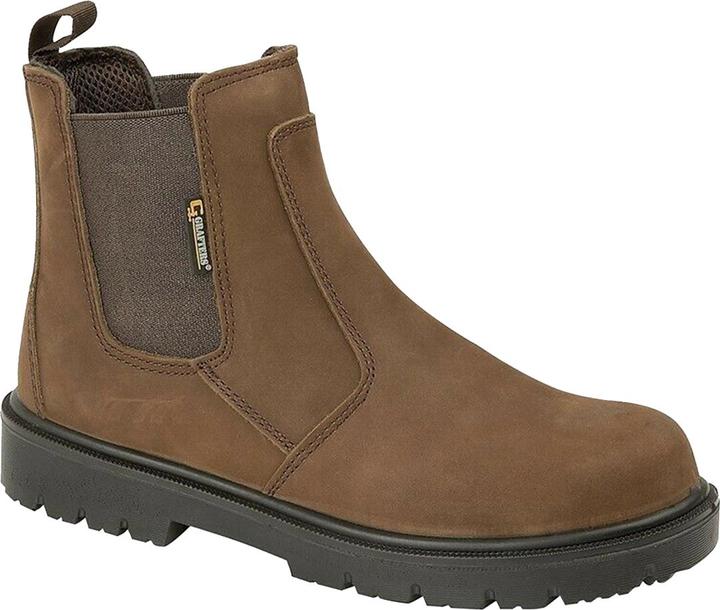 Image du produit Grafters Bottes de sécurité avec inserts élastiques cuir ciré (Aucune catégorie de sécurité, 43)