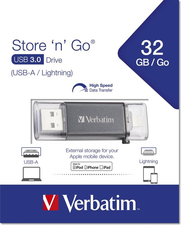 Produktbild Verbatim Store 'n' Go (32 GB, USB-A, USB-C)