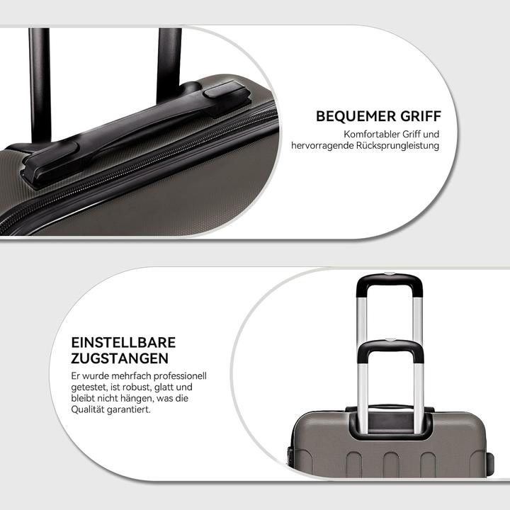 Actual product image Beibye 3-teiliges Hartschalenkoffer-Set (110 l, Hand luggage (up to 50 litres), M (50 - 90l), L (90 - 115l))