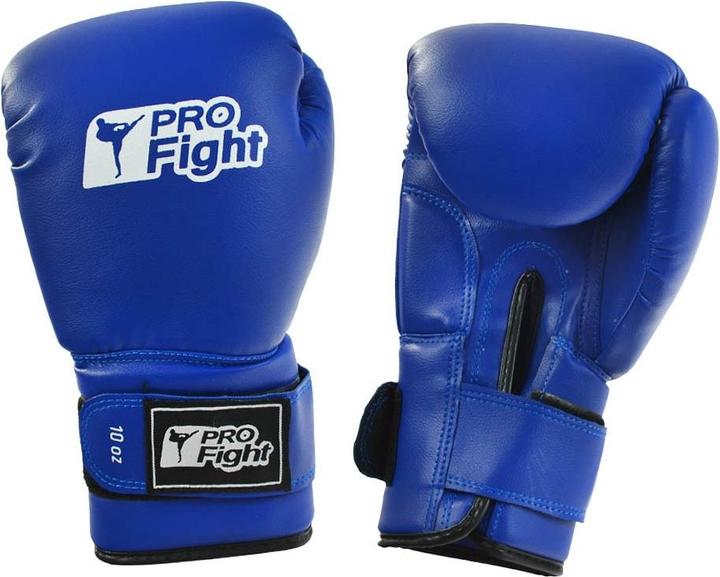 Pro Fight Blue Boxing Gloves PVC (12) (12)