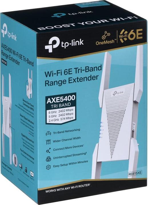 Actual product image TP-Link WLAN Mesh Repeater RE815XE (2402 Mbit/s, 574 Mbit/s)