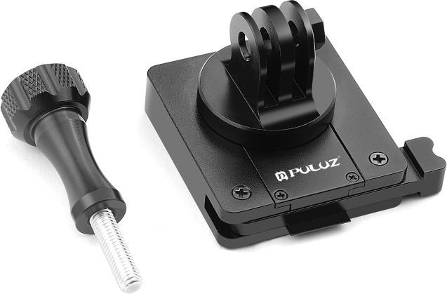 Actual product image Puluz Aluminum Quick Release Bracket NVG Helmet Mount for GoPro and Other Action Cameras (Black)