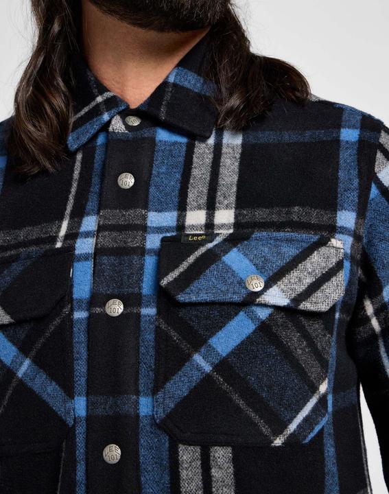 Actual product image Lee Long-sleeved shirt 101 Wool Overshirt (L)