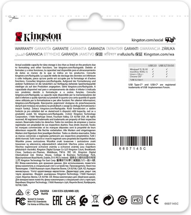 Produktbild Kingston DataTraveler 80 M (64 GB, USB-C, USB 3.2)