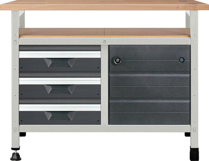 wolfcraft Banco di lavoro (80 cm, 120 cm)