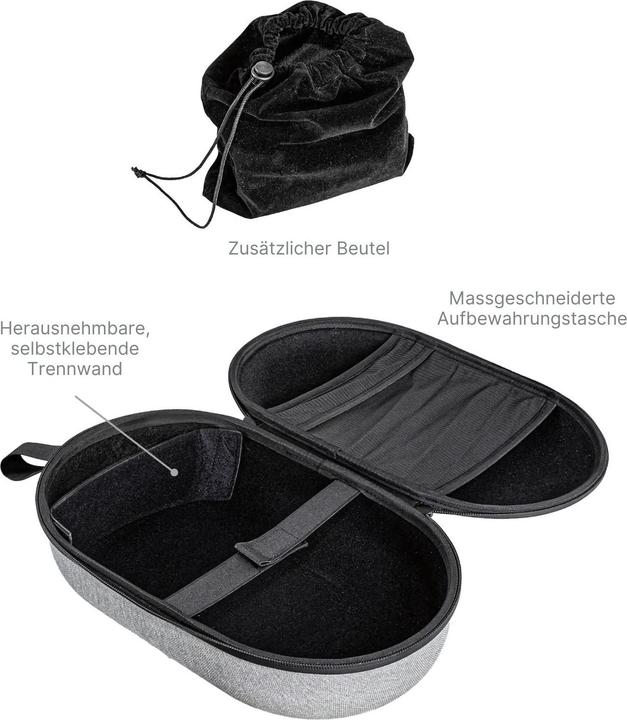 Produktbild Hermex Tragbare Aufbewahrungstasche für Apple Vision Pro Reisetasche Hartschale