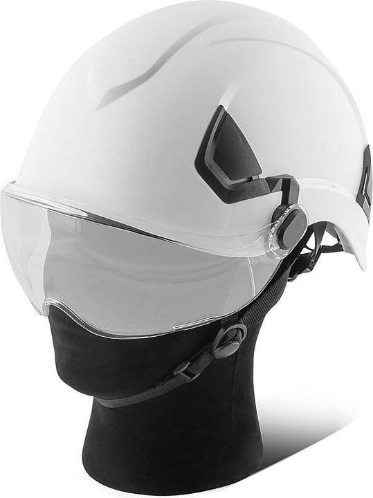 Stahlwerk Schutzhelm SVH-100 ST mit Visier EN397 EN166 Forsthelm (53 - 64 cm)
