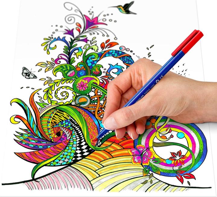 Image du produit Staedtler Fasermaler triplus color rPP 20St (Lila, Marron, Cyan, Gris clair, Vert clair, Violet, Vert, Pink, Rouge, Jaune, Bleu, Orange, Noir, Bleu clair, Bleu canard, Gris foncé, 20 x)