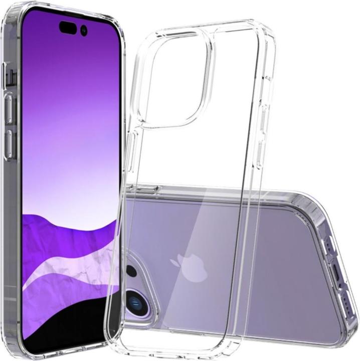 Apfelkiste Hybrid Hülle TPU Bumper mit Acryl Rückseite (Apple iPhone 14 Pro)