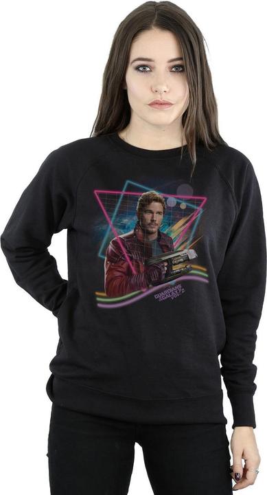 Actual product image Womens/Ladies Guardians Of The Galaxy Neon Star Lord Sweatshirt (M)