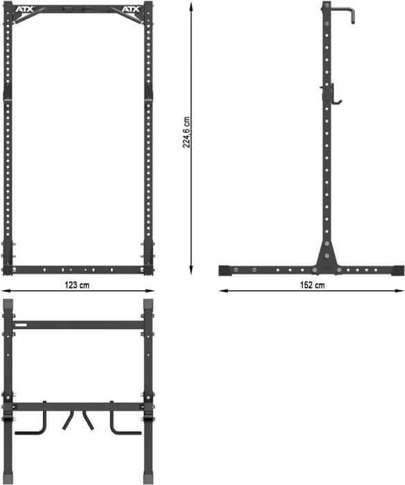 Produktbild ATX Half Rack 750 inkl. J-Hooks