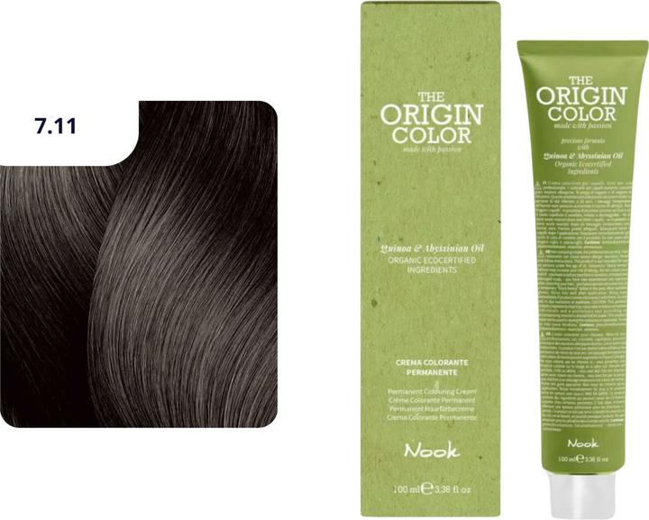 Nook Origin Color Haarfarbe (7.11 Blonde Intensive Asche)