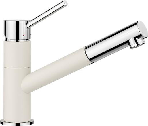 Actual product image Blanco KANO-S soft white/chrome | Low pressure | With pull-out hose | Backflow preventer | K
