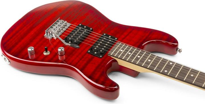 Immagine prodotto Max GigKit per chitarra elettrica stile trapuntato rosso (Chitarra elettrica, Legno)