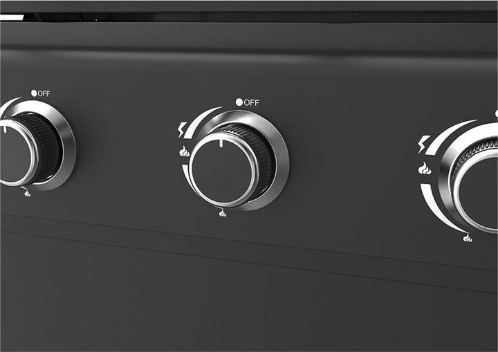 Image du produit FlammenKönig Gasgrill 4 Brenner + Seitenbrenner inkl. Gasregler + Schlauch (14.50 kW)