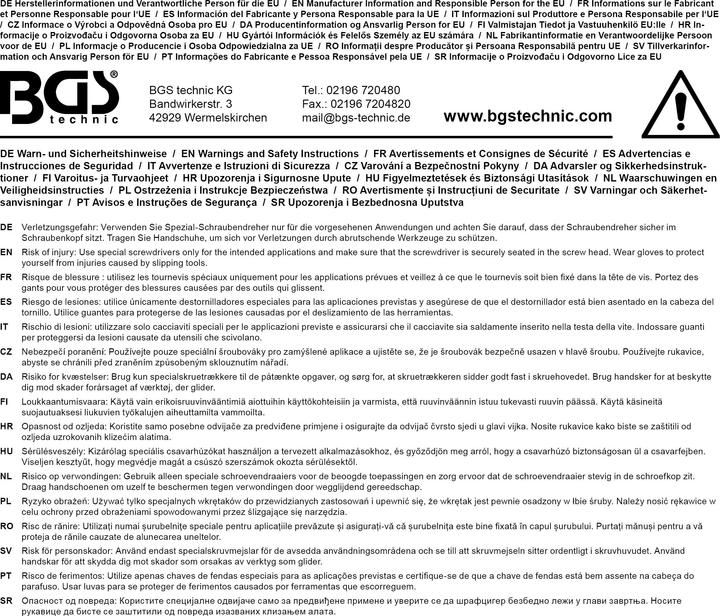 Image du produit BGS Jeu d’embouts de tournevis de précision avec bol magnétique 21 pièces (Escale)