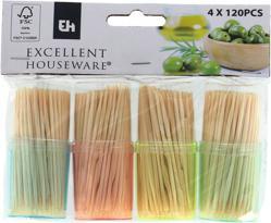 Immagine prodotto Excellent Houseware Bastoncini da cocktail 4 x 120 pezzi (480 x)