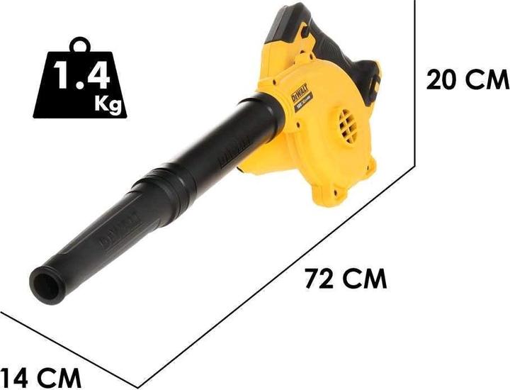 Produktbild DeWalt Gebläse kompakt Cordless XR DCV100-XJ (Akkubetrieb, Laubbläser)
