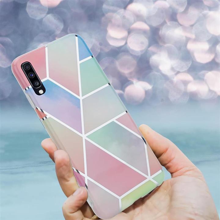 Actual product image Cadorabo IMD TPU Colorful Marble Cover (Samsung Galaxy A70, Samsung Galaxy A70S)