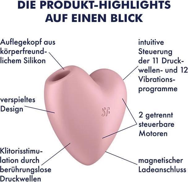 Image du produit Satisfyer Vibromasseur Cutie Heart Air Pulse