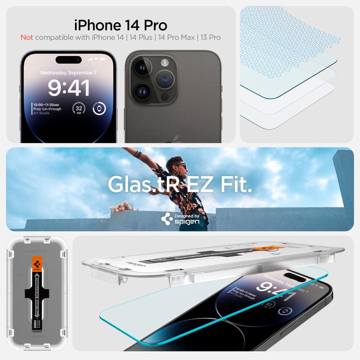 Actual product image Spigen EZ Fit (2 Piece, Apple iPhone 14 Pro)