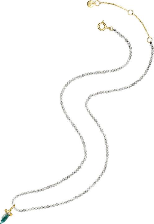 Actual product image Glanzstücke München Ladies sterling silver cubic zirconia yellow gold 40.0 cm base chain + 5.0 cm extension - 26935 (Sterling Silver, 40 - 45 cm)
