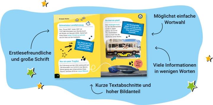 Produktbild Ravensburger Guinness World Records für Erstleser - Fahrzeuge (Deutsch, 2023)