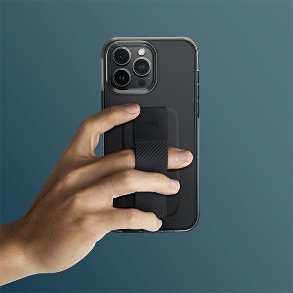 Actual product image Uniq etui Heldro Mount iPhone 14 Plus 6.7" czarny/vapour smoke (Apple iPhone 14 Plus)