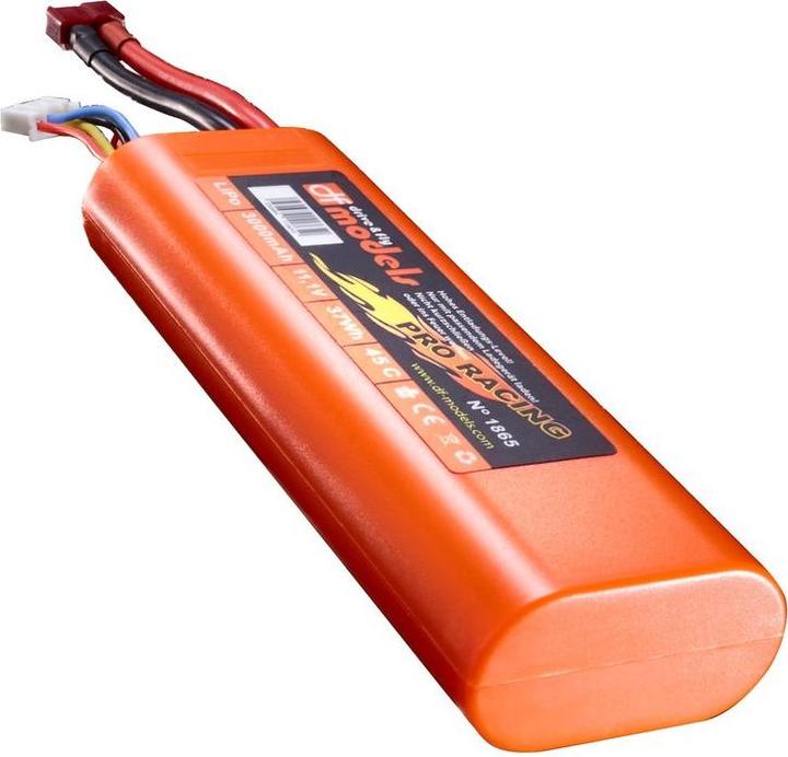 Image du produit DF-Models Pack LiPo 3S - 11,1 Volt - 3000mAh, 45C - rond (11.10 V, 3000 mAh)