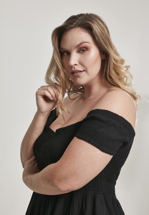 Produktbild Urban Classics Ladies Smoked Off Shoulder Dress (4XL)