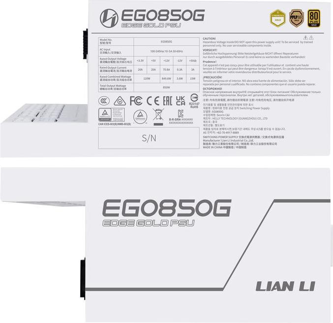 Produktbild Lian-Li Edge Gold (850 W)