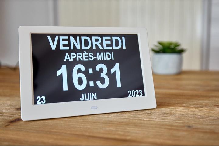 Ally Clock 2023 - Orologio con giorni della settimana, data e ora