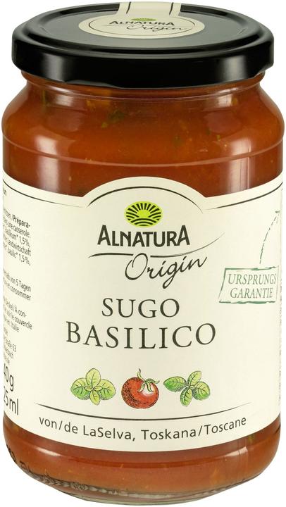 Immagine prodotto Alnatura Sugo Basilico Biologico 325ml (325 g)