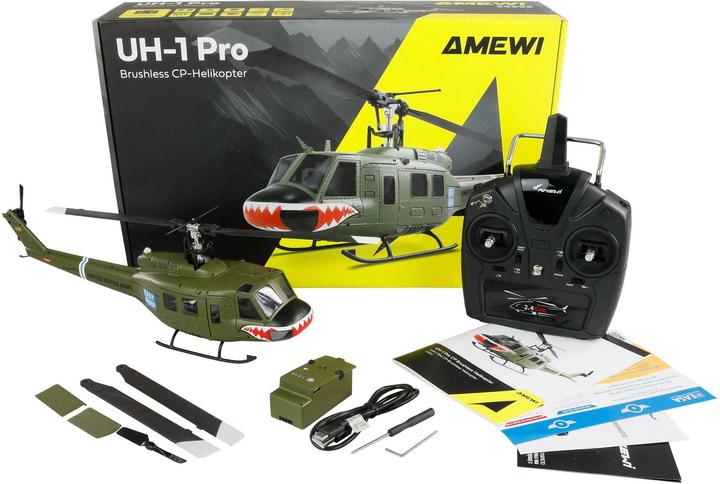 Produktbild Amewi UH-1 Pro CP Brushless Helikopter 1:27