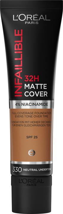 Produktbild L'Oréal Paris Foundation Infaillible Matte Cover 330 Noisette (330 Noisette)