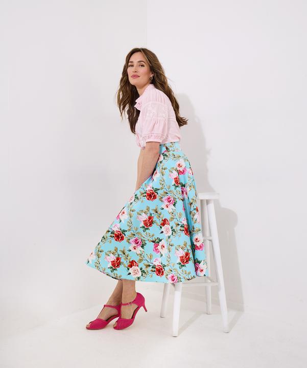 Produktbild Joe Browns Flattering Vintage Rose Print Full Skirt (42)